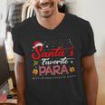 Santa's Favorite Para Christmas Paraprofessional Teacher Men's V-Neck T-Shirt, funny gift Santa's Favorite Para Christmas Paraprofessional Teacher Men's V-Neck T-Shirt, funny gift