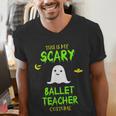 Scary Ballet Teacher Costume Halloween Lazy Easy Men's V-Neck T-Shirt, funny gift Scary Ballet Teacher Costume Halloween Lazy Easy Men's V-Neck T-Shirt, funny gift