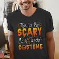 This Is My Scary Math Teacher Costume Halloween Men's V-Neck T-Shirt, funny gift