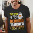 This Is My Scary Reading Teacher Costume Halloween School Men's V-Neck T-Shirt, funny gift This Is My Scary Reading Teacher Costume Halloween School Men's V-Neck T-Shirt, funny gift