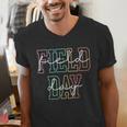 School Field Day Happy Field Day Tee Teacher Life Summer Men's V-Neck T-Shirt, funny gift