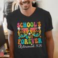 School's Out Forever Retirement 2026 Retro Retired Teacher Men's V-Neck T-Shirt, funny gift