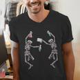 Science Teacher Dancing Skeleton Halloween Chemist Scientist Men's V-Neck T-Shirt, Science Teacher Shirts, funny gift Science Teacher Dancing Skeleton Halloween Chemist Scientist Men's V-Neck T-Shirt, Science Teacher Shirts, funny gift