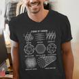 Sheldon Nerdy Forms Carbon Nanotubes Chemistry Teacher Geek Men's V-Neck T-Shirt, funny gift