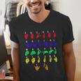 Sign Language Alphabet For ASL Interpreter Deaf Teacher Stud For Men Women Girls Kids Men's V-Neck T-Shirt, funny gift