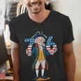 Six Seven 6 7 7 6 George Washington Teacher American Men's V-Neck T-Shirt, funny gift Six Seven 6 7 7 6 George Washington Teacher American Men's V-Neck T-Shirt, funny gift