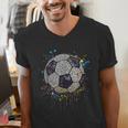 Soccer Dot Day Shirts For Kids Men Women Teacher Men's V-Neck T-Shirt, funny gift