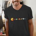 Solar System Teacher Video Games Sun Eating Planets Men's V-Neck T-Shirt, funny gift Solar System Teacher Video Games Sun Eating Planets Men's V-Neck T-Shirt, funny gift