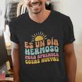 Spanish Multilingual Teacher Dual Languages Bilingual Men's V-Neck T-Shirt, funny gift Spanish Multilingual Teacher Dual Languages Bilingual Men's V-Neck T-Shirt, funny gift