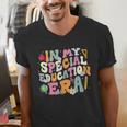 Special Education Teacher Era Inspirational SPED ABA Autism Men's V-Neck T-Shirt, funny gift