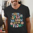 Special Education Teacher Team SPED Grow With The Flow Men's V-Neck T-Shirt, funny gift Special Education Teacher Team SPED Grow With The Flow Men's V-Neck T-Shirt, funny gift
