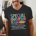 Special Education Team Definition Retro Ed Team Crew Teacher Men's V-Neck T-Shirt, funny gift Special Education Team Definition Retro Ed Team Crew Teacher Men's V-Neck T-Shirt, funny gift