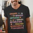 SPED Caffeinate Advocate Laminate Educate Teacher Facilitate For Men Women Men's V-Neck T-Shirt, funny gift SPED Caffeinate Advocate Laminate Educate Teacher Facilitate For Men Women Men's V-Neck T-Shirt, funny gift