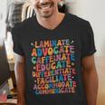 Sped Caffeinate Advocate Laminate Educate Teacher Men Women Kids Men's V-Neck T-Shirt, funny gift Sped Caffeinate Advocate Laminate Educate Teacher Men Women Kids Men's V-Neck T-Shirt, funny gift