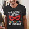 SPED Teacher Are Just Superheroes Disguise Special Education Men's V-Neck T-Shirt, funny gift SPED Teacher Are Just Superheroes Disguise Special Education Men's V-Neck T-Shirt, funny gift