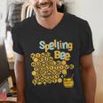 Spelling Bee Kind Positive Kindness Women Teacher Men's V-Neck T-Shirt, funny gift