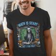 Spooky Halloween Math Teacher Men's V-Neck T-Shirt, funny gift Spooky Halloween Math Teacher Men's V-Neck T-Shirt, funny gift
