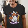 Spooky Para Crew Ghost Halloween Paraprofessional Teacher Men's V-Neck T-Shirt, funny gift