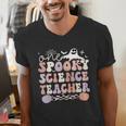 Spooky Science Teacher Halloween Science Teaching For Men Women Men's V-Neck T-Shirt, Science Teacher Shirts, funny gift Spooky Science Teacher Halloween Science Teaching For Men Women Men's V-Neck T-Shirt, Science Teacher Shirts, funny gift
