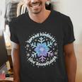 Spread Kindness Like Snowflakes Christmas Teacher Unity Day Men's V-Neck T-Shirt, funny gift