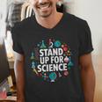 Stand Up For Science STEM Advocacy Pro Scientific Teacher Men's V-Neck T-Shirt, Science Teacher Shirts, funny gift Stand Up For Science STEM Advocacy Pro Scientific Teacher Men's V-Neck T-Shirt, Science Teacher Shirts, funny gift