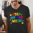 Star Of The Week Cheerful Recognition Student Teachers Class Men Women Kids Men's V-Neck T-Shirt, funny gift Star Of The Week Cheerful Recognition Student Teachers Class Men Women Kids Men's V-Neck T-Shirt, funny gift