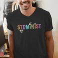 STEMINIST Technology Student STEM Teacher Women Engineering Men's V-Neck T-Shirt, funny gift STEMINIST Technology Student STEM Teacher Women Engineering Men's V-Neck T-Shirt, funny gift