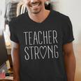 Strong Teacher Shirt Great Inspirational Teacher Men's V-Neck T-Shirt, funny gift Strong Teacher Shirt Great Inspirational Teacher Men's V-Neck T-Shirt, funny gift