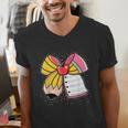 Student Teacher Coquette Bow Pencil Back To School First Day Men's V-Neck T-Shirt, funny gift Student Teacher Coquette Bow Pencil Back To School First Day Men's V-Neck T-Shirt, funny gift