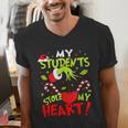 My Students Stole My Heart Teacher Holiday Merry Christmas Men's V-Neck T-Shirt, funny gift My Students Stole My Heart Teacher Holiday Merry Christmas Men's V-Neck T-Shirt, funny gift
