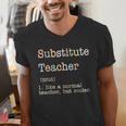 Substitute Teacher Like A Normal Teacher But Cooler Men's V-Neck T-Shirt, funny gift Substitute Teacher Like A Normal Teacher But Cooler Men's V-Neck T-Shirt, funny gift