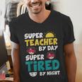 Super Hero Teacher Superheroes Men's V-Neck T-Shirt, Super Teacher Shirts, funny gift Super Hero Teacher Superheroes Men's V-Neck T-Shirt, Super Teacher Shirts, funny gift