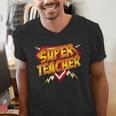 Super Teacher Superhero Back To School Teacher's Men's V-Neck T-Shirt, Super Teacher Shirts, funny gift