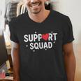 Support Squad Cute Heart Supportive Teacher Team Member Men's V-Neck T-Shirt, funny gift Support Squad Cute Heart Supportive Teacher Team Member Men's V-Neck T-Shirt, funny gift