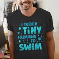 Swimming Teacher I Teach Tiny Humans To Swim Swim Instructor Men's V-Neck T-Shirt, funny gift Swimming Teacher I Teach Tiny Humans To Swim Swim Instructor Men's V-Neck T-Shirt, funny gift