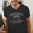 Synonym Rolls Book Lover English Teacher Grammar Men's V-Neck T-Shirt, English Teacher Shirts, funny gift Synonym Rolls Book Lover English Teacher Grammar Men's V-Neck T-Shirt, English Teacher Shirts, funny gift