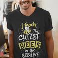I Teach The Cutest Bees In The Beehive Kindergarten Teacher Men's V-Neck T-Shirt, funny gift I Teach The Cutest Bees In The Beehive Kindergarten Teacher Men's V-Neck T-Shirt, funny gift