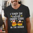 I Teach The Cutest Candy Corn In The Bunch Teacher Halloween Men's V-Neck T-Shirt, funny gift I Teach The Cutest Candy Corn In The Bunch Teacher Halloween Men's V-Neck T-Shirt, funny gift