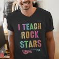 I TEACH ROCKSTARS Band Vibes Teacher Rocks My Music Teaching Men's V-Neck T-Shirt, funny gift I TEACH ROCKSTARS Band Vibes Teacher Rocks My Music Teaching Men's V-Neck T-Shirt, funny gift