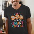 I Teach Smart Cookies Cute Back To School Teacher Men's V-Neck T-Shirt, funny gift I Teach Smart Cookies Cute Back To School Teacher Men's V-Neck T-Shirt, funny gift