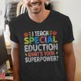 I Teach Special Education SPED Special Education Teacher For Men Women Men's V-Neck T-Shirt, funny gift