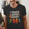 I Teach Super Heroes Teacher Men's V-Neck T-Shirt, Super Teacher Shirts, funny gift I Teach Super Heroes Teacher Men's V-Neck T-Shirt, Super Teacher Shirts, funny gift