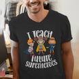 I Teach Superheroes Cute Back To School Teacher Men's V-Neck T-Shirt, funny gift I Teach Superheroes Cute Back To School Teacher Men's V-Neck T-Shirt, funny gift