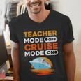 Teacher Cruise Shirt Cruise Mode Men Women Men's V-Neck T-Shirt, funny gift Teacher Cruise Shirt Cruise Mode Men Women Men's V-Neck T-Shirt, funny gift