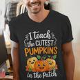 Teacher Halloween Pre-K Teacher Kindergarten Cutest Pumpkins Men's V-Neck T-Shirt, funny gift Teacher Halloween Pre-K Teacher Kindergarten Cutest Pumpkins Men's V-Neck T-Shirt, funny gift