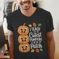 Teacher Halloween Tshirts I Teach The Cutest Pumpkins Men's V-Neck T-Shirt, funny gift Teacher Halloween Tshirts I Teach The Cutest Pumpkins Men's V-Neck T-Shirt, funny gift
