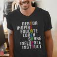 Teacher Inspirational Educator Favorite School Teacher Men Women Girls Kids Men's V-Neck T-Shirt, funny gift Teacher Inspirational Educator Favorite School Teacher Men Women Girls Kids Men's V-Neck T-Shirt, funny gift