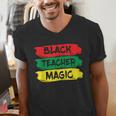 Teacher Magic Black History Month Educator For Men Women Men's V-Neck T-Shirt, History Teacher Shirts, funny gift Teacher Magic Black History Month Educator For Men Women Men's V-Neck T-Shirt, History Teacher Shirts, funny gift
