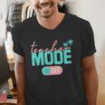 Teacher Mode Off Happy Last Day Of School Summer Break Men Women Men's V-Neck T-Shirt, funny gift Teacher Mode Off Happy Last Day Of School Summer Break Men Women Men's V-Neck T-Shirt, funny gift