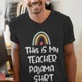 This Is My Teacher Pajama Shirt Teacher Life Tee Men's V-Neck T-Shirt, funny gift This Is My Teacher Pajama Shirt Teacher Life Tee Men's V-Neck T-Shirt, funny gift